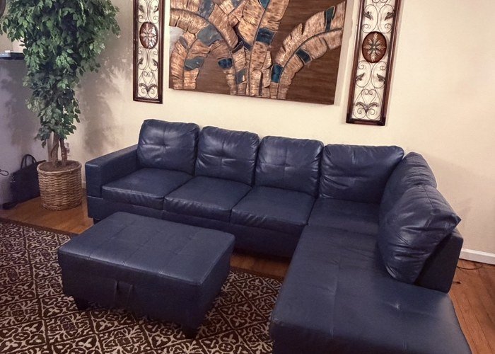 Comfortable living room with sectional sofa