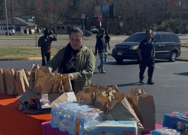 Providing meals and essentials to families in the community