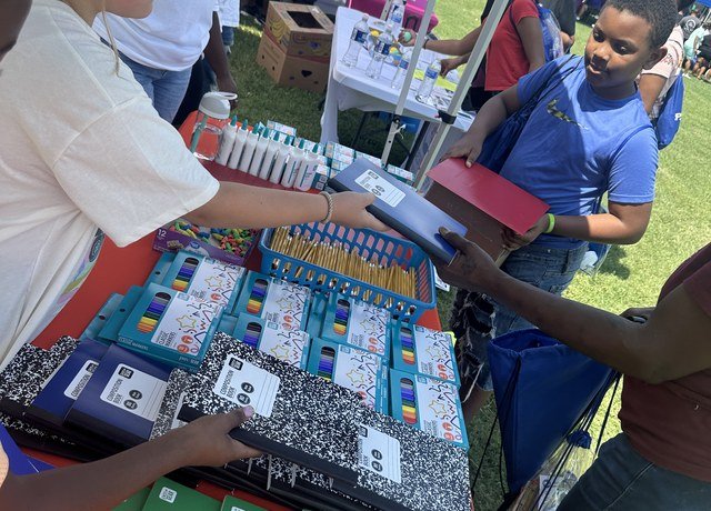 Providing school supplies and educational tools