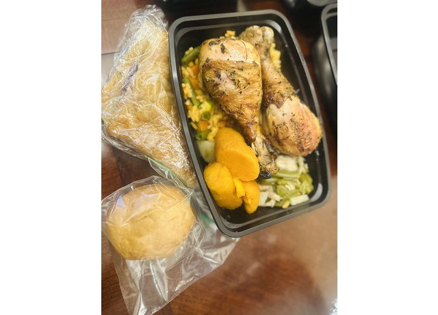 A prepared meal for the community